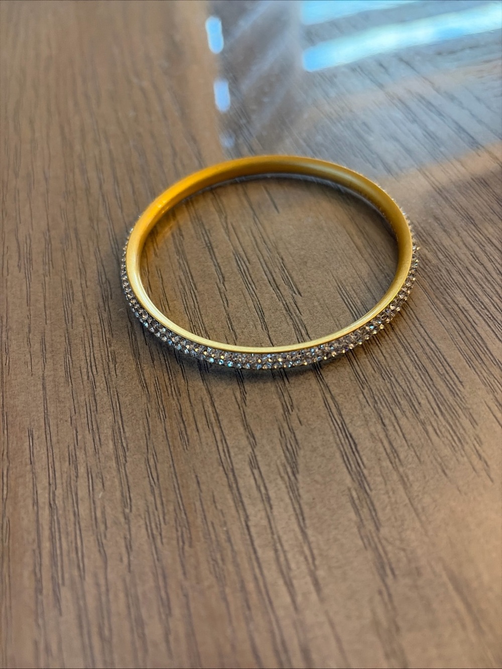 Kate Spade Gold Crystal Pave Bangle Bracelet - Picture 2 of 4